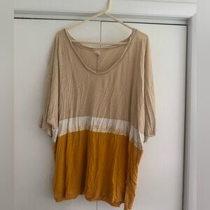 Free People Yellow Tunic